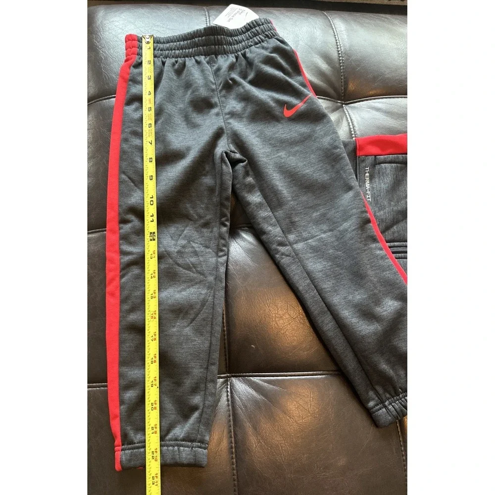 Nike Toddler Boys Size 4T 2-Pc Track Zip Jacket & Jogger Pants Set Black Heather